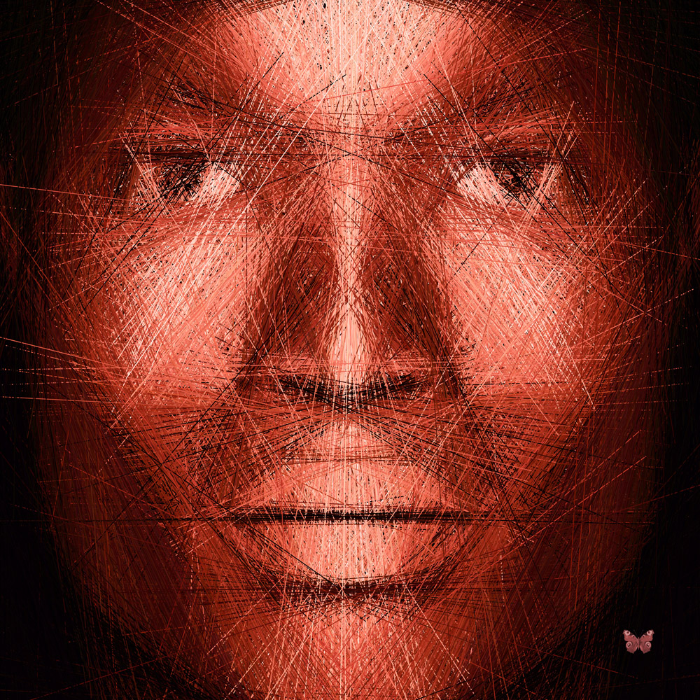 Ethnic Out of Lines 2 (80x80cm)