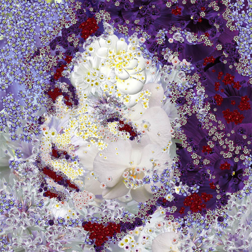 Fanette Aux Fleurs (80x80cm)