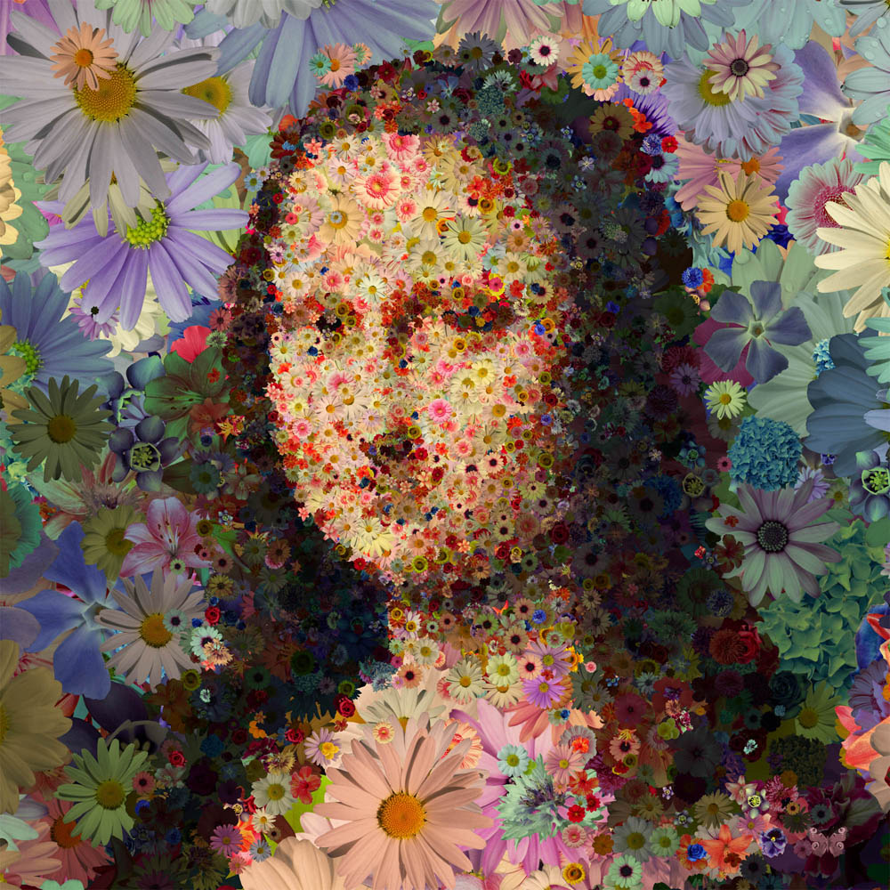 Lisa Aux Fleurs (80x80cm)